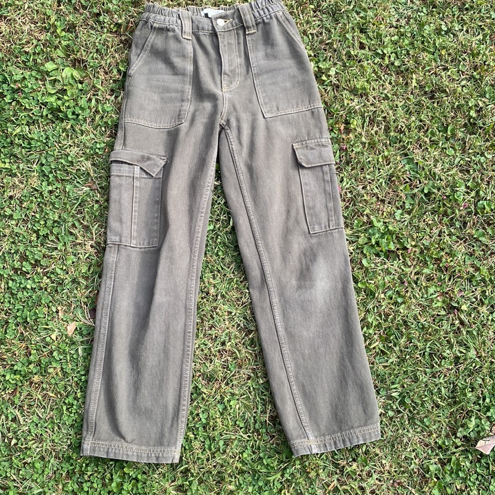 PacSun XSmall Women’s High Waist Green Cargo Straight Leg Pants 90’s